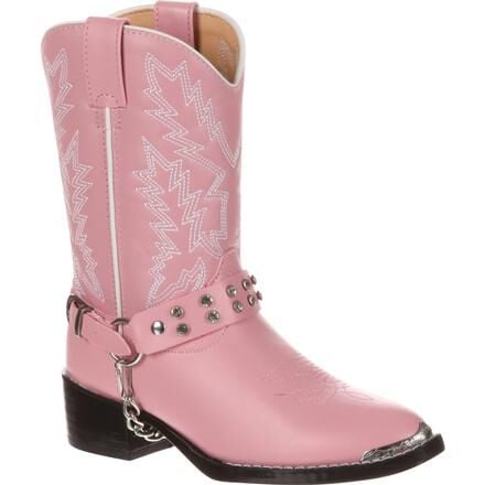 Durango Big Kid Pink Rhinestone Western Boot - BT668 - 3.5D