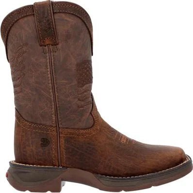 Durango Kids Brown 8" Western Boot - DBT0244Y - 3.5M