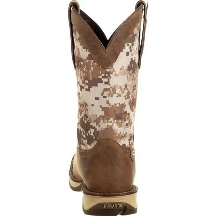 Durango Men's 12" Rebel Desert Camo Pull - On Square Toe Western Boot - DDB0166 - 7D