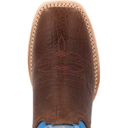 Men's Durango 12" Rebel Pro Bay Brown/Brilliant Blue Western Boot - DDB0421