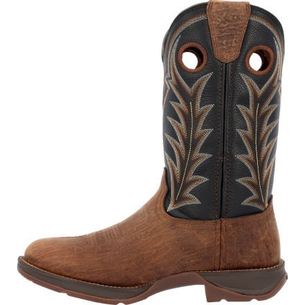 Durango Men's 12" Round Toe Rebel Oak Bark Midnight Western Boot - DDB0428 - 7M