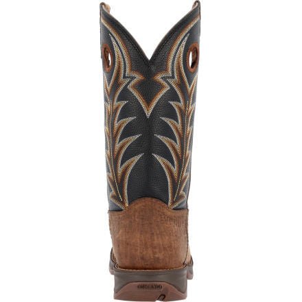 Durango Men's 12" Round Toe Rebel Oak Bark Midnight Western Boot - DDB0428 - 7M