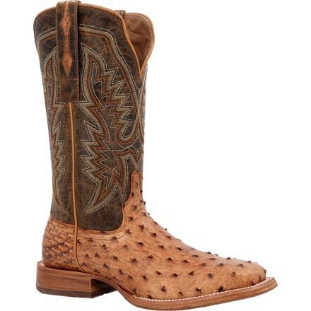 Durango Men's 13" Square Toe PRCA Collection Full Quill Ostrich Western Boot - DDB0472 - 7B