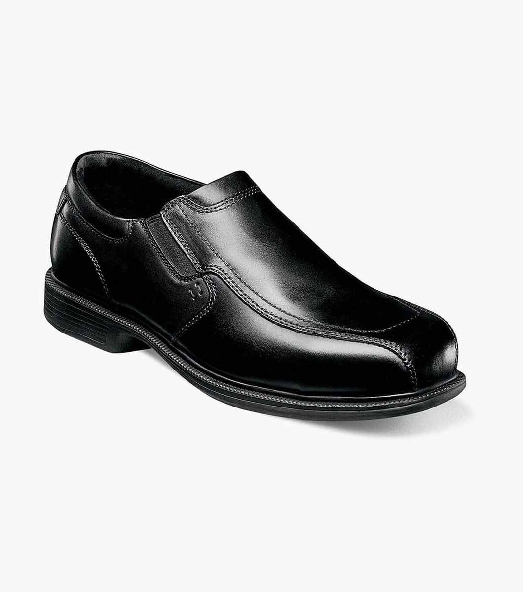 Florsheim Men's Coronis Black Dress Slip - On Oxford Work Shoe - FS2005 - 7D