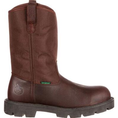 Georgia Boot Men's 11" Waterproof Homeland Round Steel Toe Wellington Work Boot - G111 - 8M