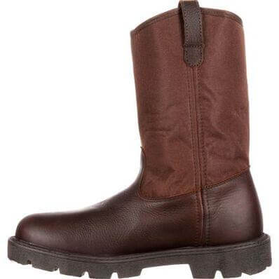 Georgia Boot Men's 11" Waterproof Homeland Brown Wellington Round Toe Work Boot - G113 - 8M