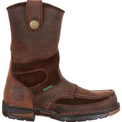 Georgia Boot Men's 10" Waterproof Georgia Athens Wellington Round Toe Work Boot - G4403 - 8M