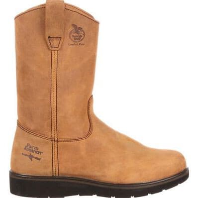 Georgia Boot Men's 11" Farm and Ranch Pull - On Brown Round Toe Work Boot - G4432 - 7M