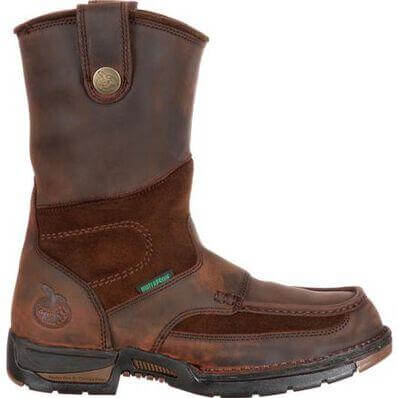 Georgia Boot Men's 10" Waterproof Athens Moc Steel Toe Wellington Work Boot - G4603 - 8M