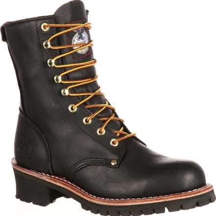 Georgia Boot Men's 8" Round Toe Logger Work Boot - G8120 - 7M