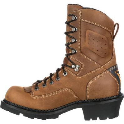 Georgia Boot Men's 9" Waterproof Comfort Core Logger Round Composite Toe Work Boot - GB00097 - 8M