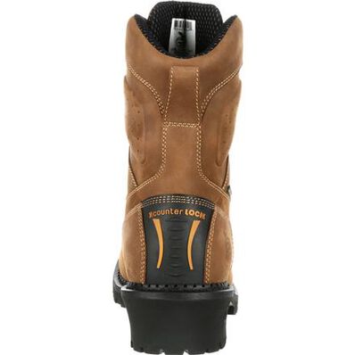 Georgia Boot Men's 9" Waterproof Comfort Core Logger Round Composite Toe Work Boot - GB00097 - 8M