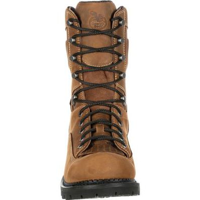 Georgia Boot Men's 9" Waterproof Comfort Core Logger Round Composite Toe Work Boot - GB00097 - 8M