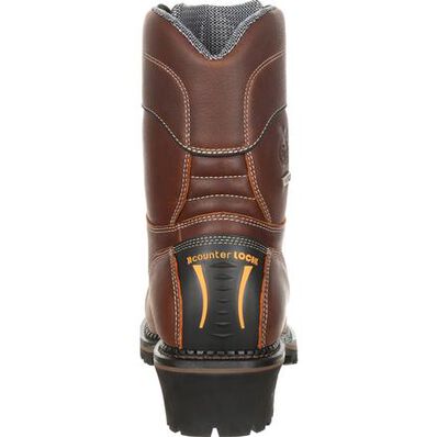 Georgia Boot Men's 9" Waterproof AMP LT Logger Round Composite Toe Work Boot - GB00236 - 8M