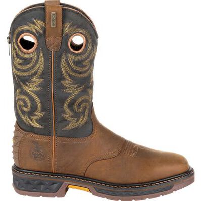 Georgia Boot Men's 11" Carbo - Tec LT Waterproof Square Toe Pull On Work Boot - GB00266 - 8M