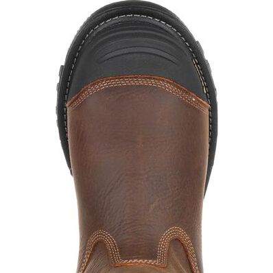 Georgia Boot Men's 10" Waterproof Rumbler Round Composite Toe Pull - On Work Boot - GB00286 - 8M