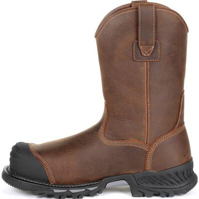 Georgia Boot Men's 10" Waterproof Rumbler Round Composite Toe Pull - On Work Boot - GB00286 - 8M