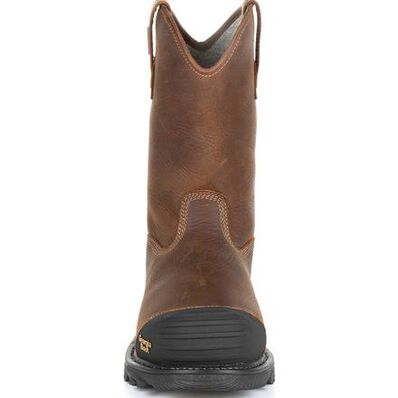 Georgia Boot Men's 10" Waterproof Rumbler Round Composite Toe Pull - On Work Boot - GB00286 - 8M