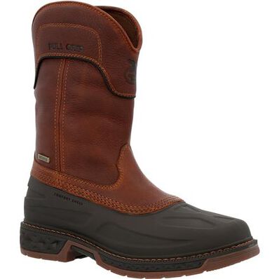 Georgia Boot Men's 11" Carbo - Tec LTR Waterproof Square Toe Pull - On Work Boot - GB00470 - 8M