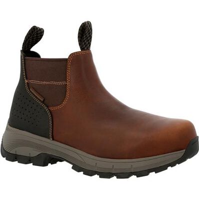 Georgia Boot Men's 5" Eagle Trail Waterproof Round Toe Chelsea Boot - GB00478 - 8M