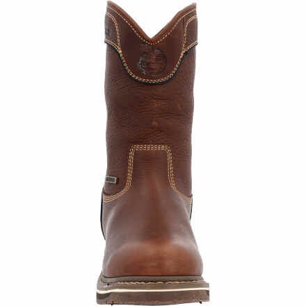 Georgia Boot Women's 10" Waterproof AMP LT Edge Round Toe Pull - On Work Boot - GB00516 - 6M