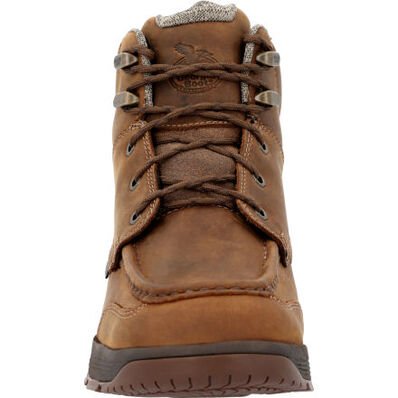 Georgia Boot Men's 6" Athens Superlyte Brown Moc - Toe Waterproof Work Boots - GB00547 - 8M