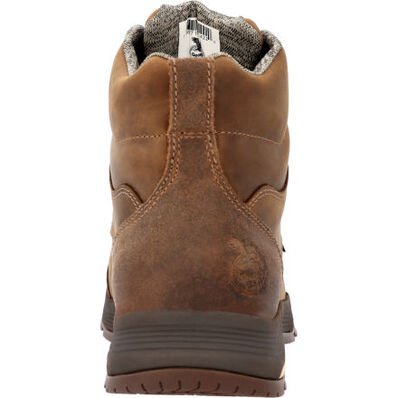 Georgia Boot Men's 6" Athens Superlyte Brown Moc - Toe Waterproof Work Boots - GB00547 - 8M