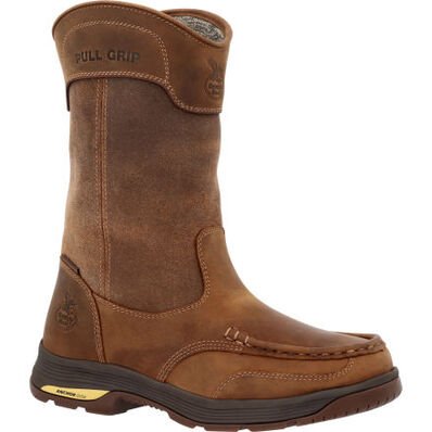 Georgia Boot Men's Athens SuperLyte Alloy Toe Waterproof Wellington Pull - On Work Boot - GB00550 - 8M