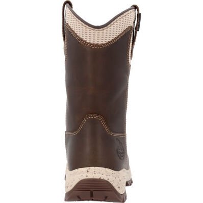 Georgia Boot Women's 10" Waterproof Eagle Trail Round Alloy Toe Pull - On Work Boot - GB00557 - 6M