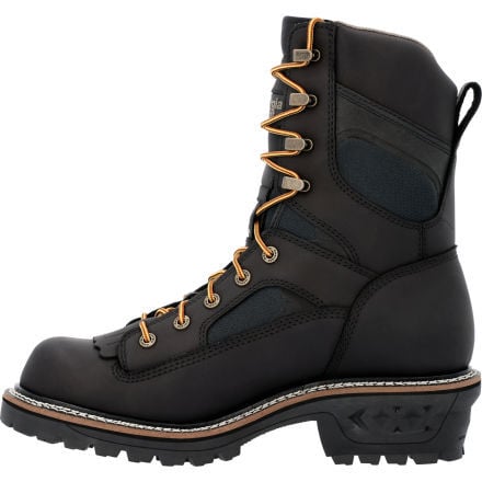 Georgia Boot Men's LTX Logger 9" Black Waterproof Work Boot - GB00618 - 8M