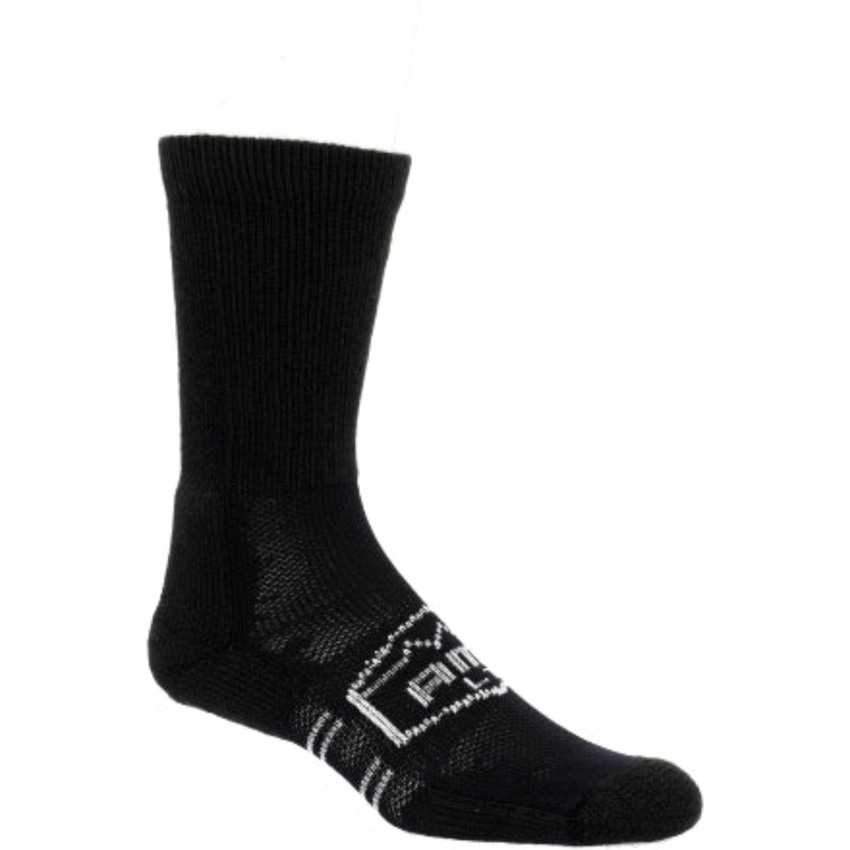 Georgia Boot AMP LT Black Comfort Crew Socks - GB9385 - L