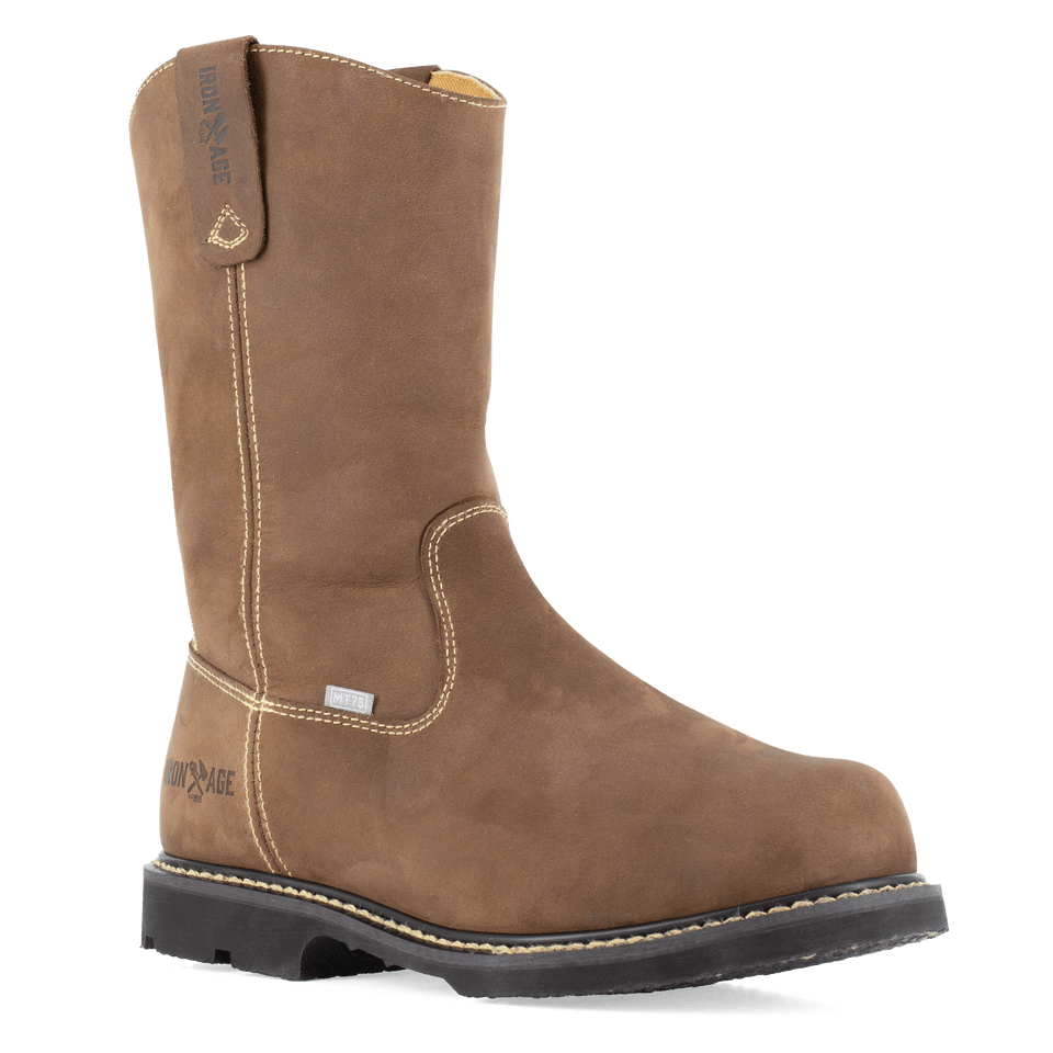 Iron Age Men's 11" Groundbreaker Pull - On Met Guard Composite Toe Work Boot - IA5094-7M
