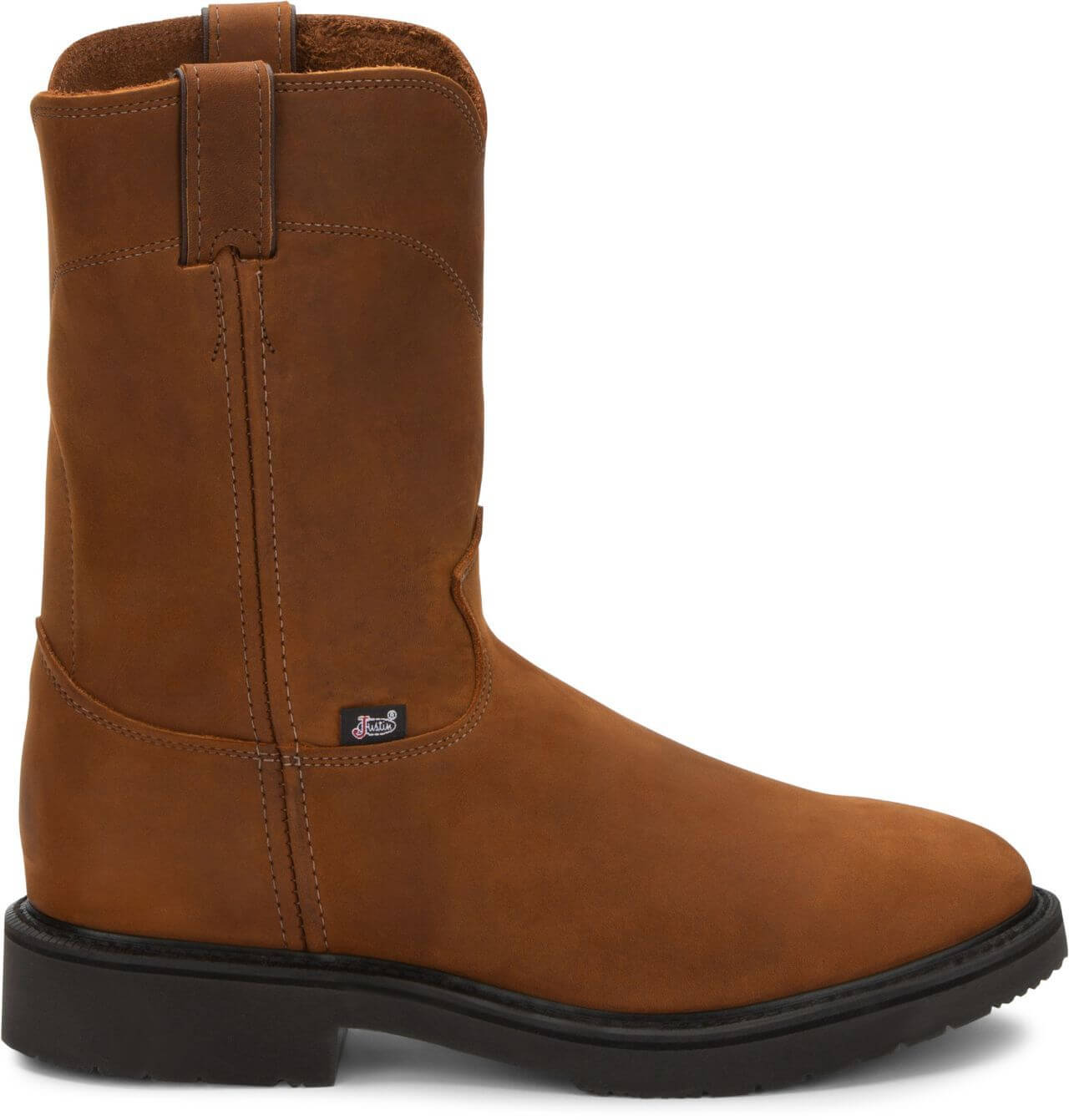 Justin Men's 10" Original Work Boot Conductor Hazel Round Toe Pull - On Work Boots - 4760 - 8D