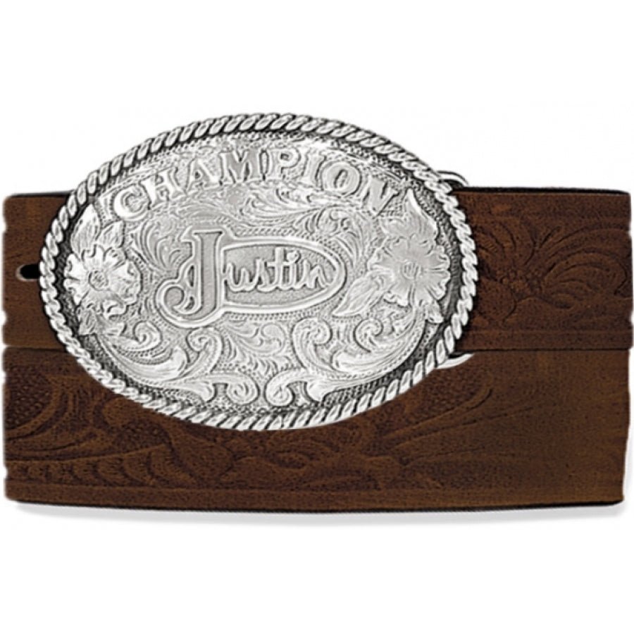 Justin Boys Champion Tool Aged Bark Belt - 811BR - 18