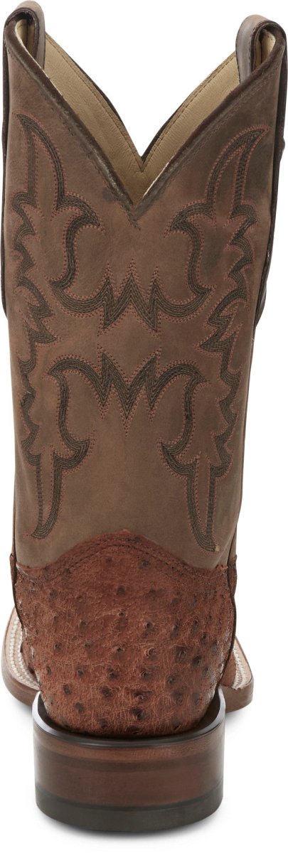 Justin Boots Men's Belmont 11" Full Quill Osrich Western Boots - AQ8531 - 8D