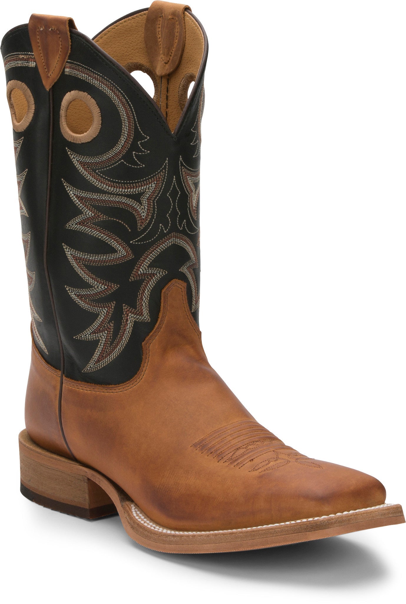 Justin Men's 11" Bent Rail Caddo Copper Brown Square Western Boots - BR740 - 6D