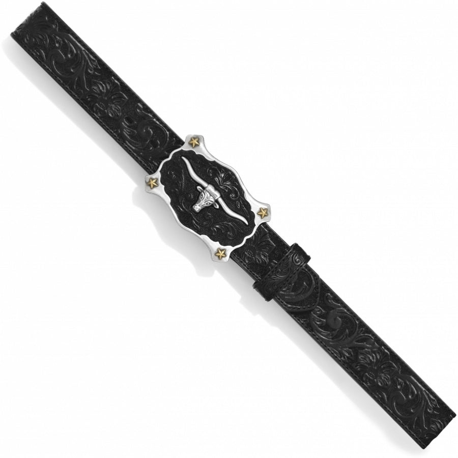 Justin Men's Classic Longhorn Belt Black - C11193 - 32