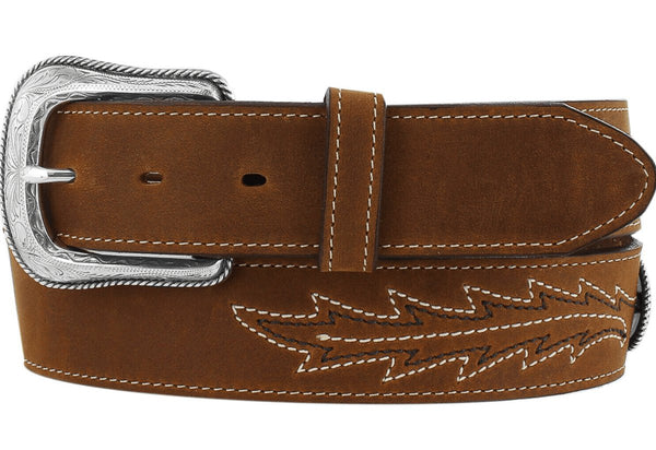 Justin Men's Caddo Aged Bark Western Belt - Boots Etc