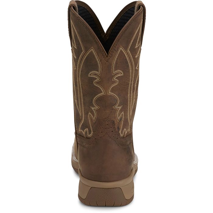 Justin Boots Men's 11" Nitread Square Toe Work Boots - CR3211-7D