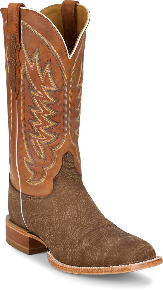 Justin Boots Men's 13" Cowman Orange Square Toe Western Boots - CX1322-7D