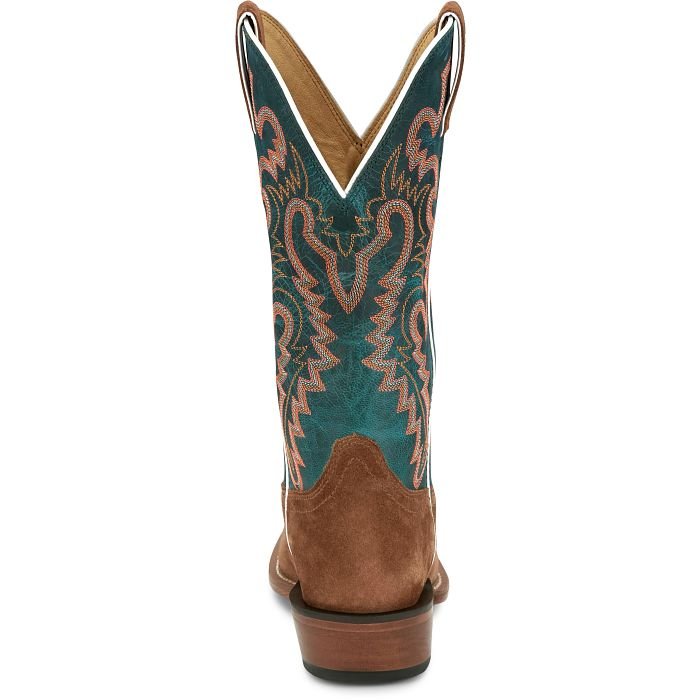 Justin Women's Annie Up Brown Square Toe Western Boot - FN4121 - 6B