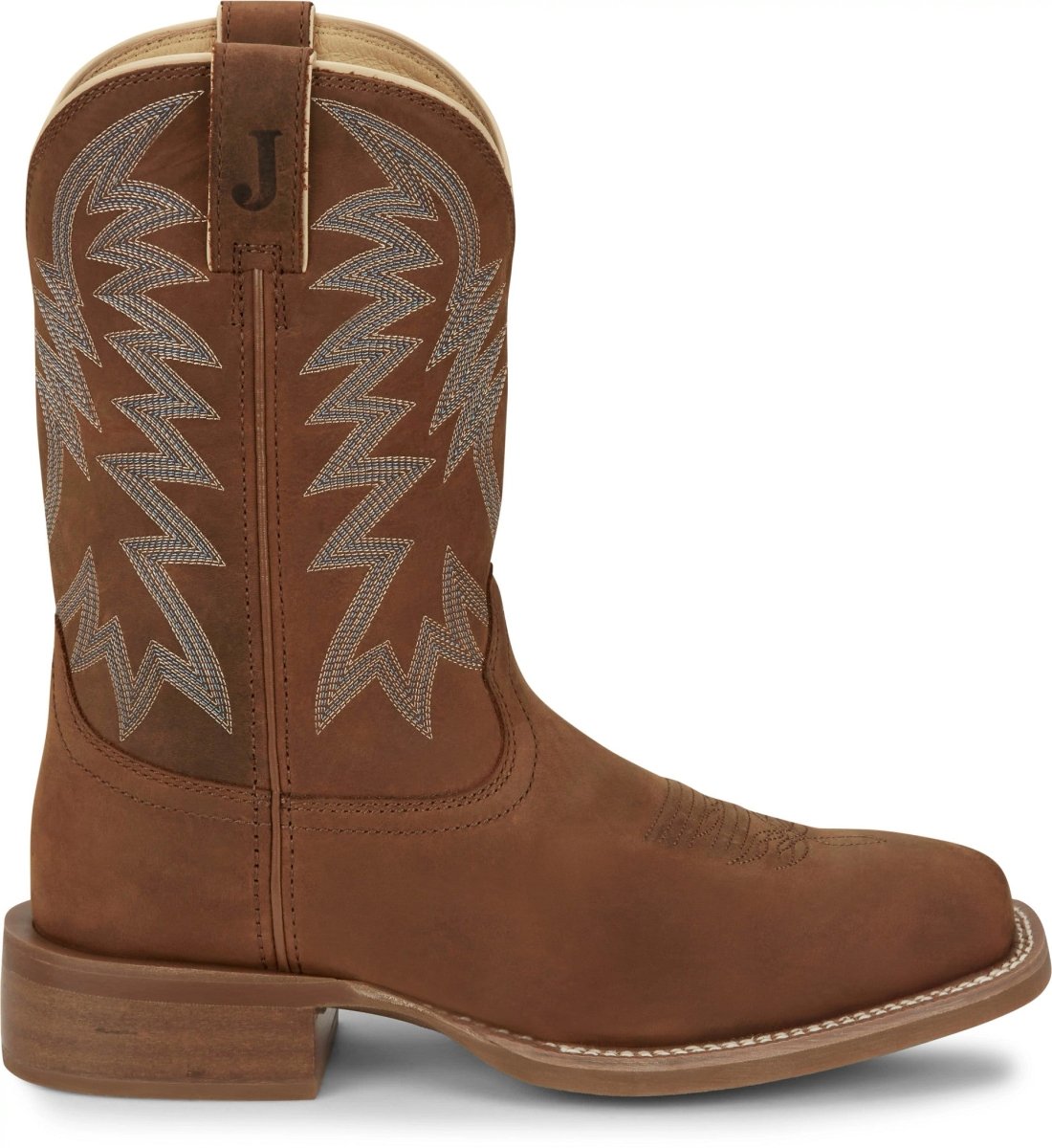 Justin Men's 11" Big Bucks Pecan Western Boots - FN7112 - 7D