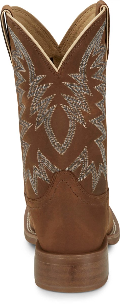 Justin Men's 11" Big Bucks Pecan Western Boots - FN7112 - 7D