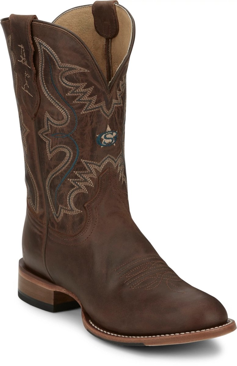 Justin Men's 11" Wells Round Toe Western Boots - GR8017 - 8D