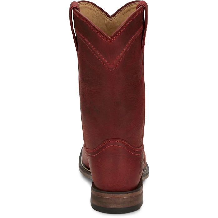 Justin Boots Women's Holland 10" Roper Red Western Boots - RP3311 - 6B