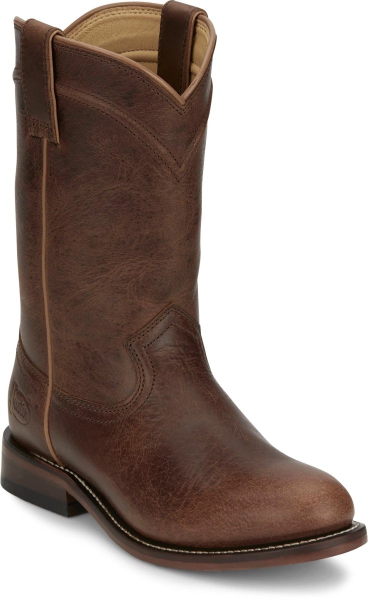 Justin Women's 10" Holland Brown Roper Western Boots - RP3311 - 6B