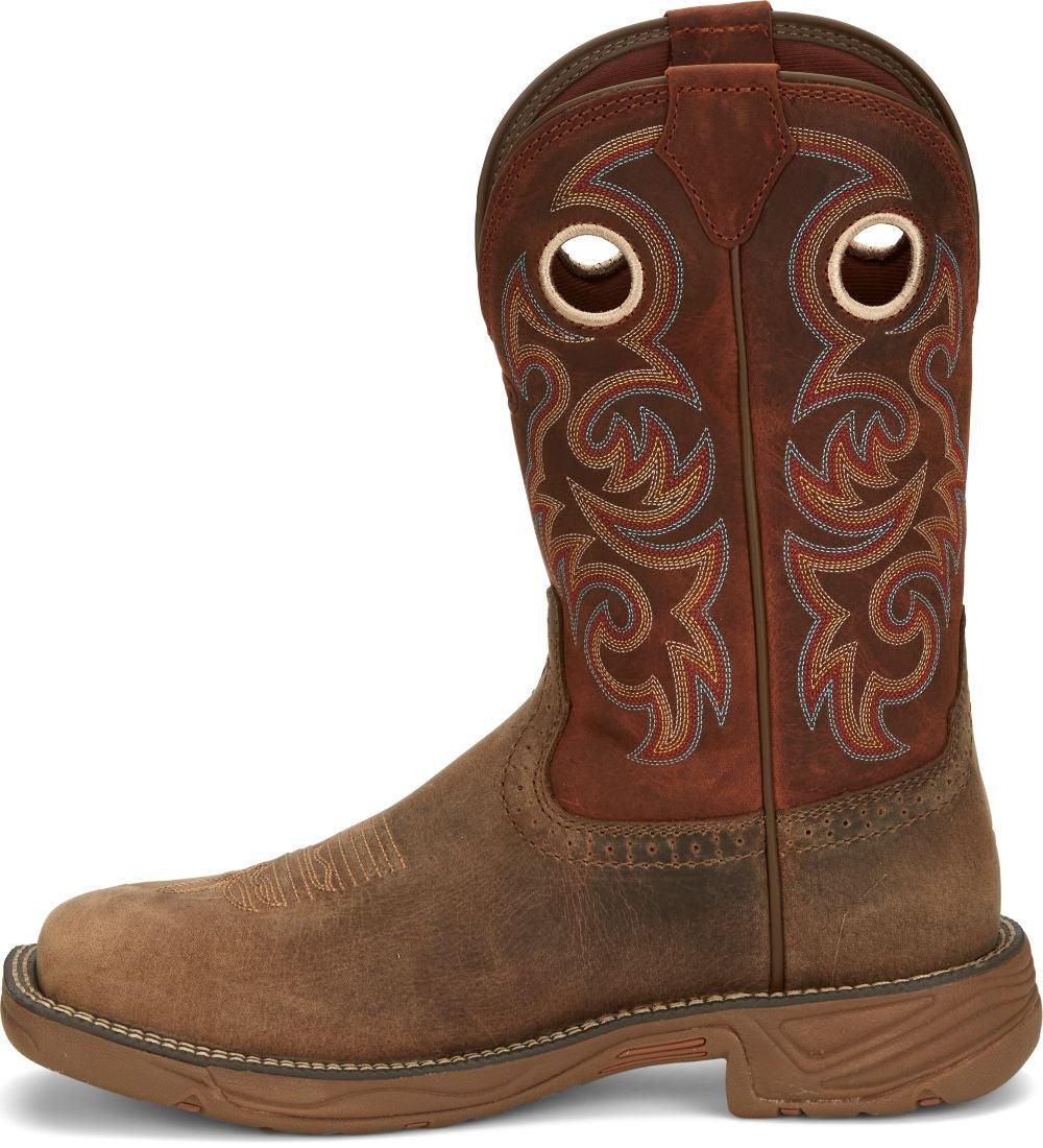 Justin Men's 11" Stampede Rush Wide Square Toe Work Boot - SE7402 - 7D