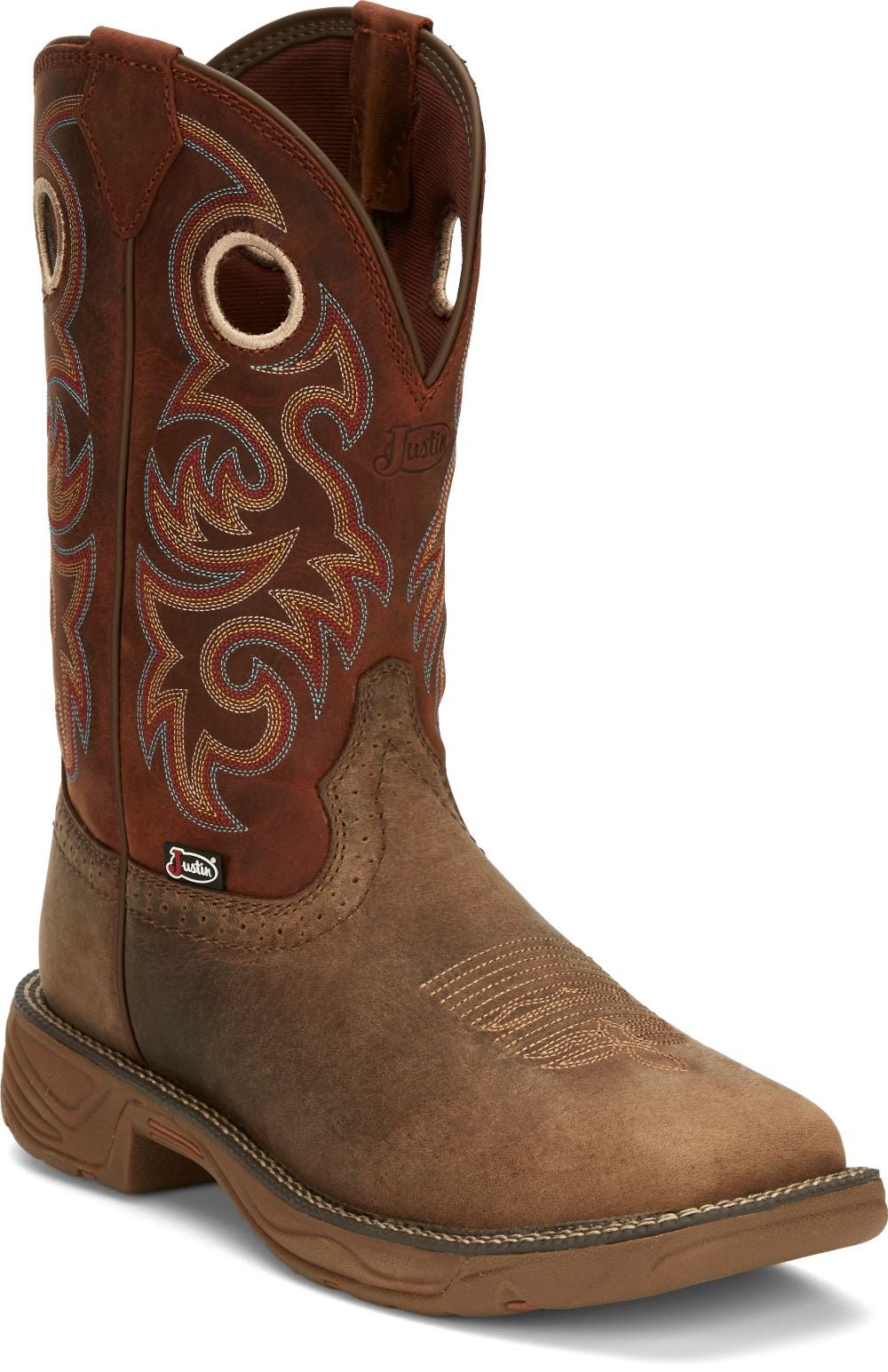 Justin Men's 11" Stampede Rush Wide Square Toe Work Boot - SE7402 - 7D