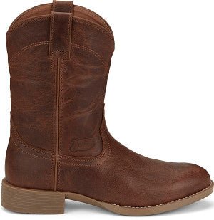 Justin Boots Men's Kilgore 10" Stampede Roper Hickory Brown Western Boots - SE7501 - 7D