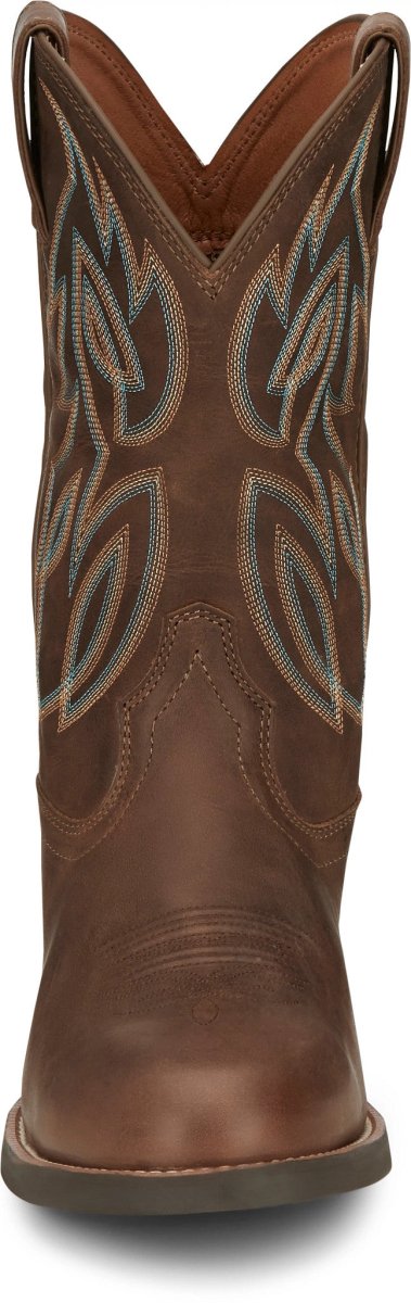 Justin Men's 11" Rendon Pecan Round Toe Western Boots - SE7530 - 8D